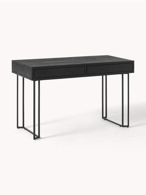Bureau en manguier Luca, larg. 125 x prof. 60 cm