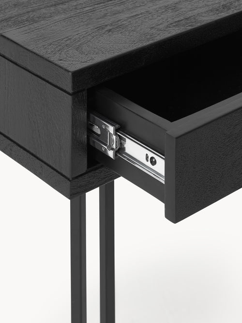 Bureau en manguier Luca, larg. 125 x prof. 60 cm