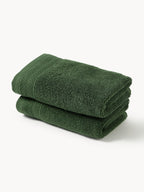 Serviette de toilette en coton bio Premium, tailles variées, Serviettes invité, 30 x 50 cm, 2 pièces