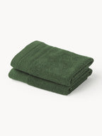 Serviette de toilette en coton bio Premium, tailles variées, Serviettes invité, 30 x 50 cm, 2 pièces