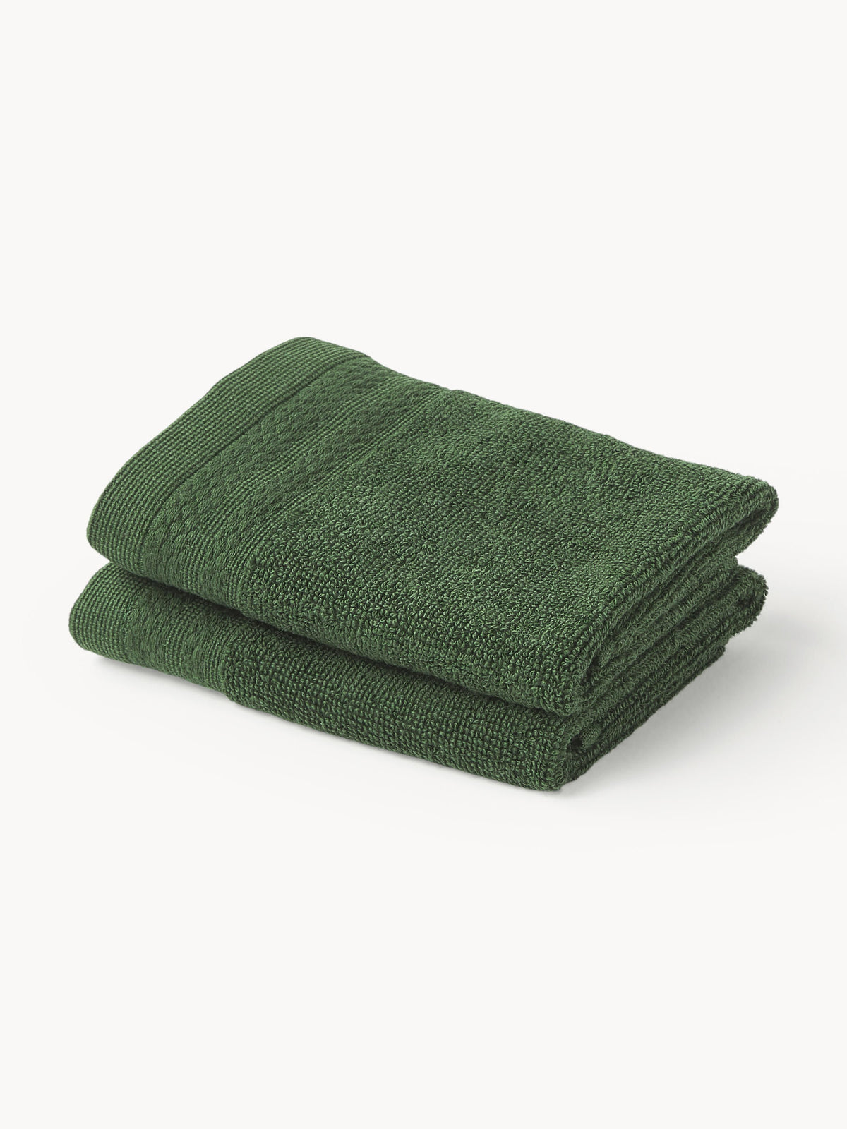 Serviette de toilette en coton bio Premium, tailles variées, Serviettes invité, 30 x 50 cm, 2 pièces